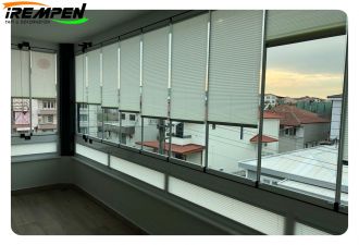 CAM BALKON PERDESİ PİLİSE PERDE